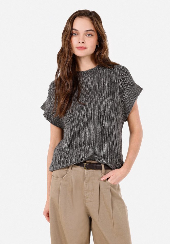 Colins Streifenpullover Colins Regular Fit Rundhalspullover für Damen in Grau von Colins