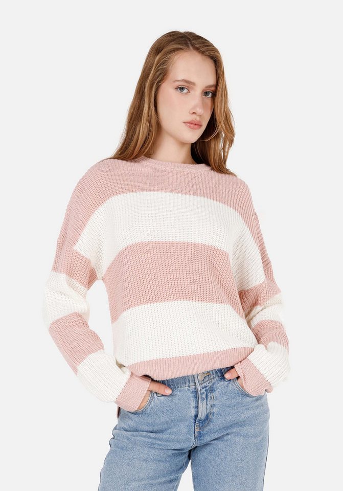 Colins Streifenpullover Colins Regular Fit Rundhalspullover für Damen von Colins