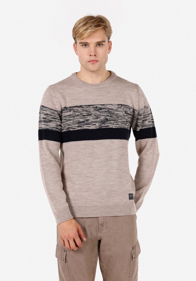 Colins Streifenpullover Colins Regular Fit Rundhalspullover für Herren von Colins