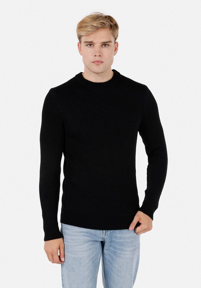 Colins Streifenpullover Colins Regular Fit Rundhalspullover für Herren von Colins
