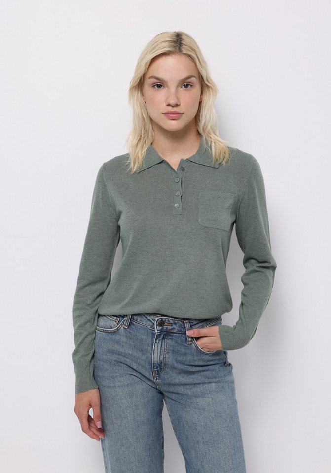 Colins Streifenpullover Colins Slim Fit Polokragen Unifarbener Damenpullover in Ecru Colins Streifenpullover Colins Slim Fit Polokragen Unifarbener Damenpullover in Ecru von Colins