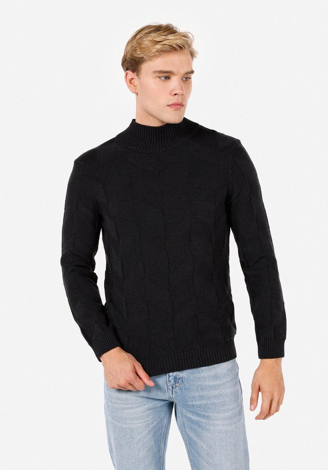 Colins Streifenpullover Colins Slim Fit Rollkragenpullover aus Baumwolle mit Jacquardmuster fü Colins Streifenpullover Colins Slim Fit Rollkragenpullover aus Baumwolle mit Jacquardmuster fü von Colins