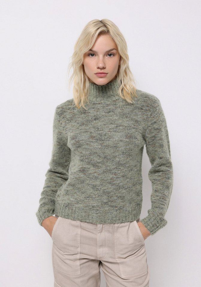 Colins Streifenpullover Colins Slim Fit Stehkragen Unifarbener Damenpullover von Colins