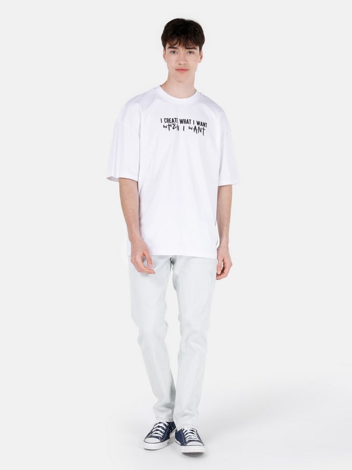 Colins Stretch-Jeans Colins Straight Fit Low Waist Straight Leg Herren Offene Jeans von Colins