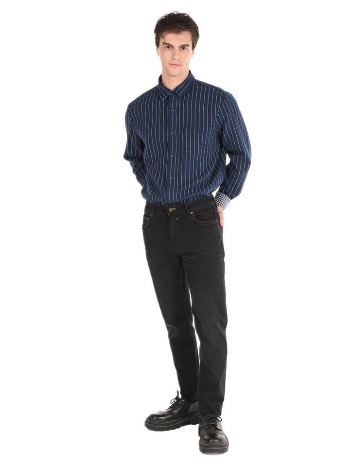 Colins Stretch-Jeans Colins Straight Fit Mid Waist Straight Leg Herren-Denim-Jeans, 99 % Ba von Colins