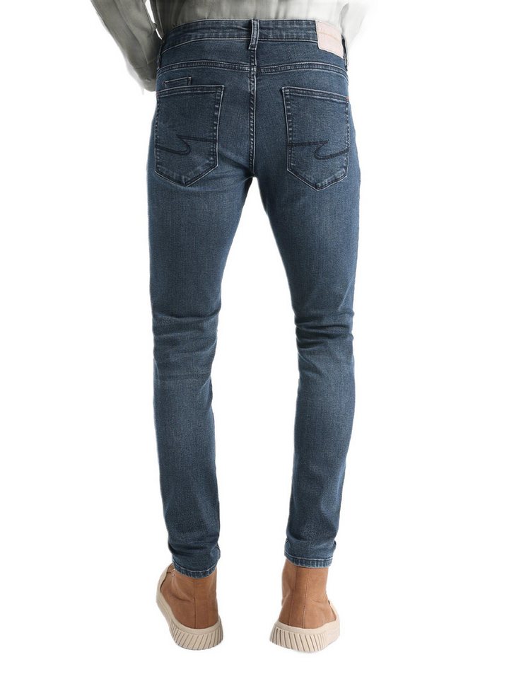 Colins Stretch-Jeans Danny Slim Fit Dunkelblaue Herren Hose mit Niedriger Taille und Gerade von Colins