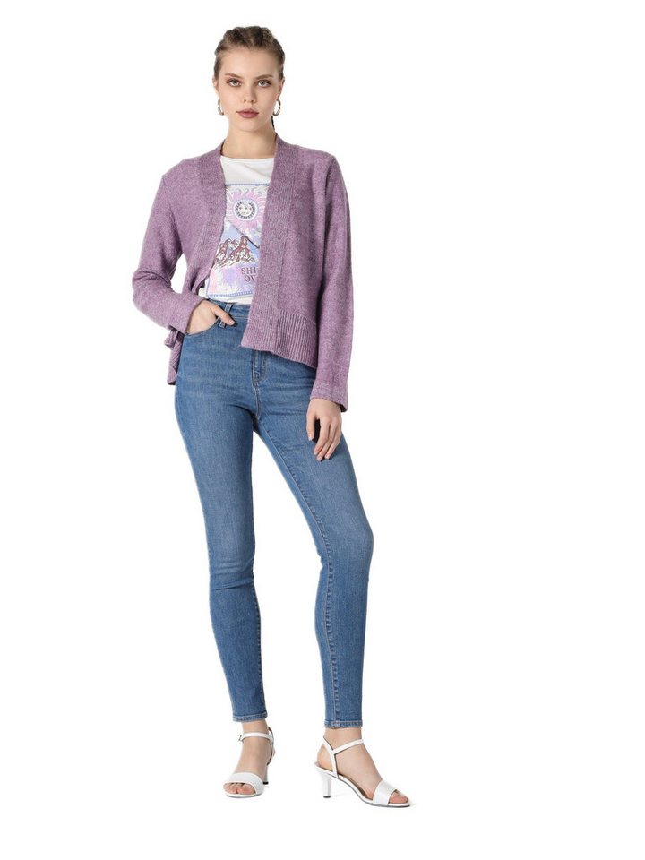Colins Strickjacke Colins Regular Fit Lila Strickjacke für Damen von Colins