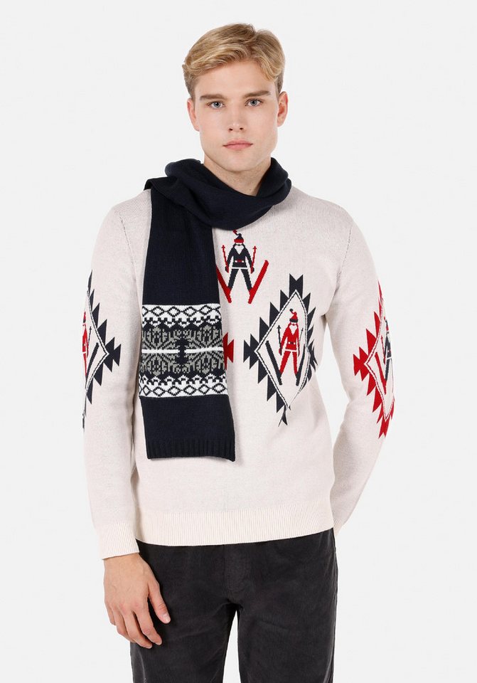 Colins Strickpullover Colins Regular Fit Rundhals-Jacquard-Herrenpullover von Colins