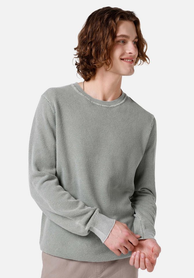 Colins Strickpullover Colins Regular Fit Rundhals-Jacquard-Herrenpullover von Colins