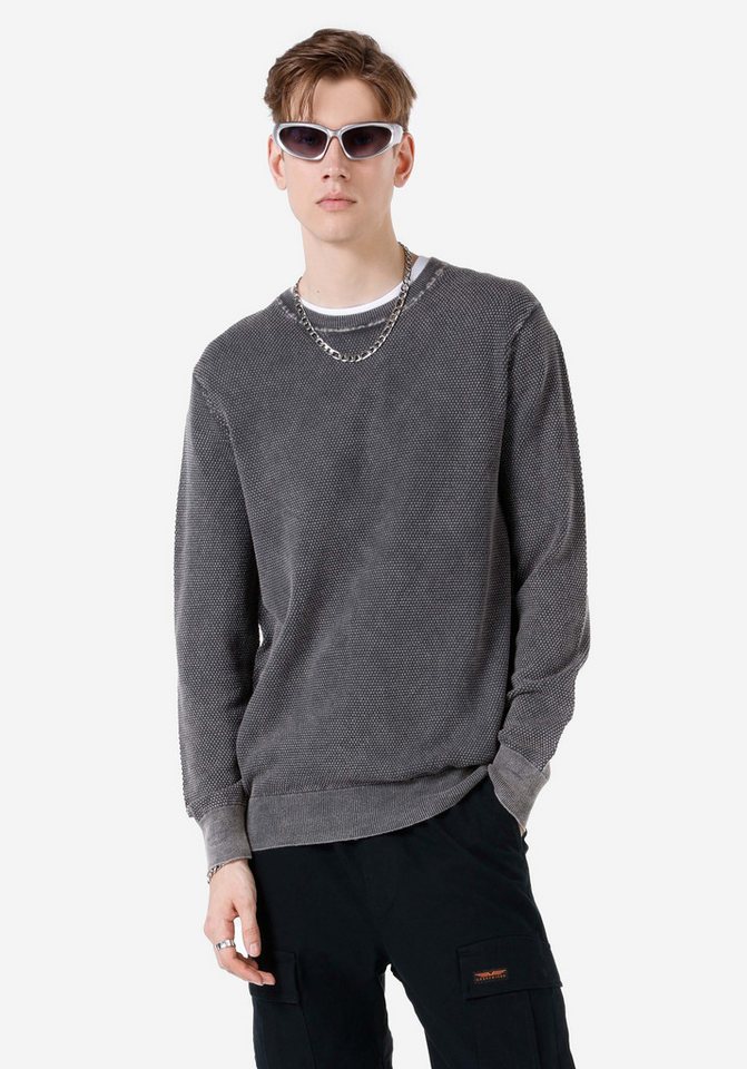 Colins Strickpullover Colins Regular Fit Rundhals-Jacquard-Herrenpullover Colins Strickpullover Colins Regular Fit Rundhals-Jacquard-Herrenpullover von Colins