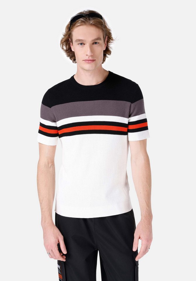 Colins Strickpullover Colins Regular Fit Rundhals-Jacquard-Herrenpullover von Colins