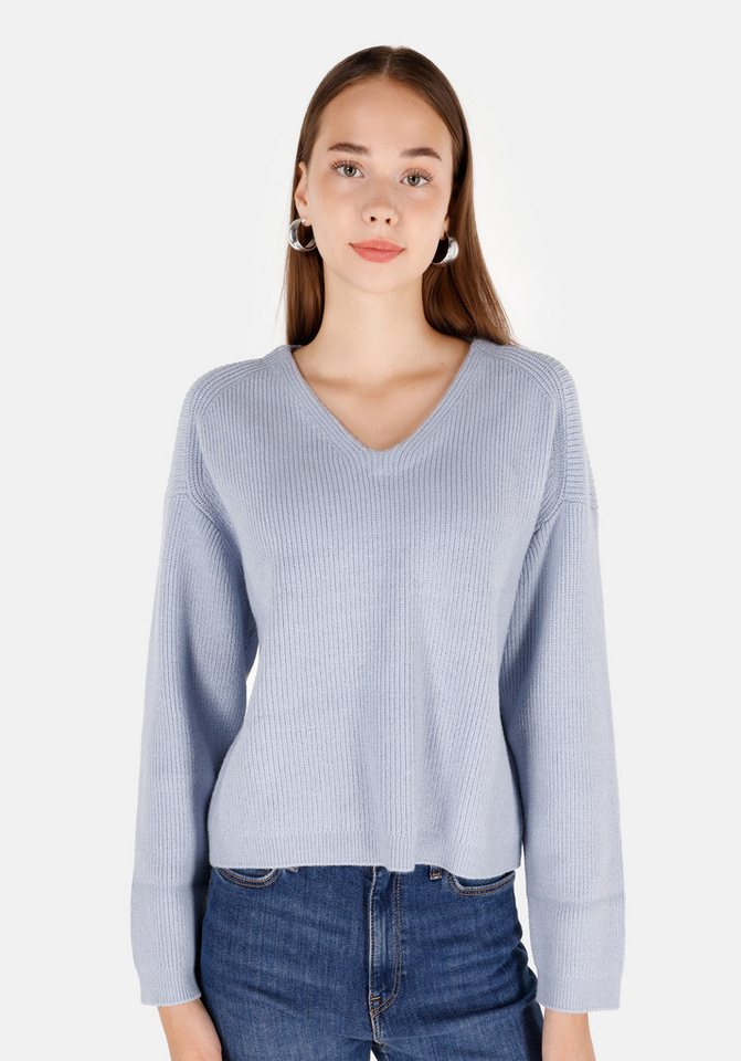 Colins Strickpullover Colins Regular Fit V-Ausschnitt Unifarbener Damenpullover von Colins