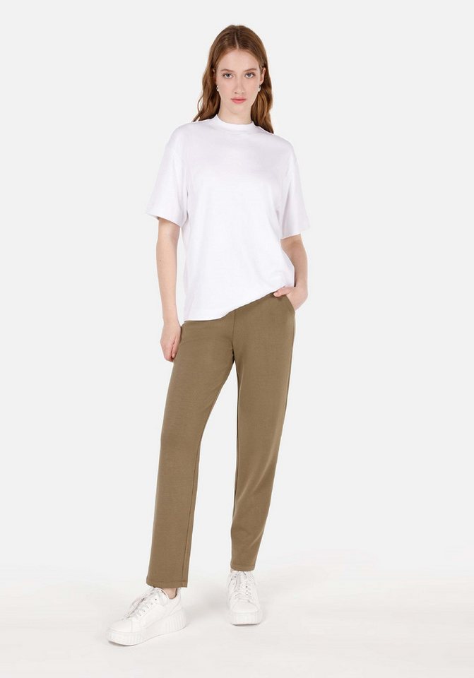 Colins Sweatponcho Colins Regular Fit Mid Waist Grüne Jogginghose für Damen von Colins