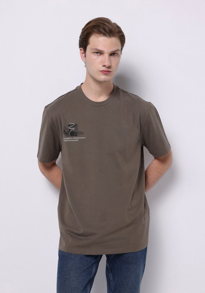 Colins T-Shirt Colins Comfort Fit Rundhalsausschnitt Plain Herren Grün Kurzarm T-Shir von Colins