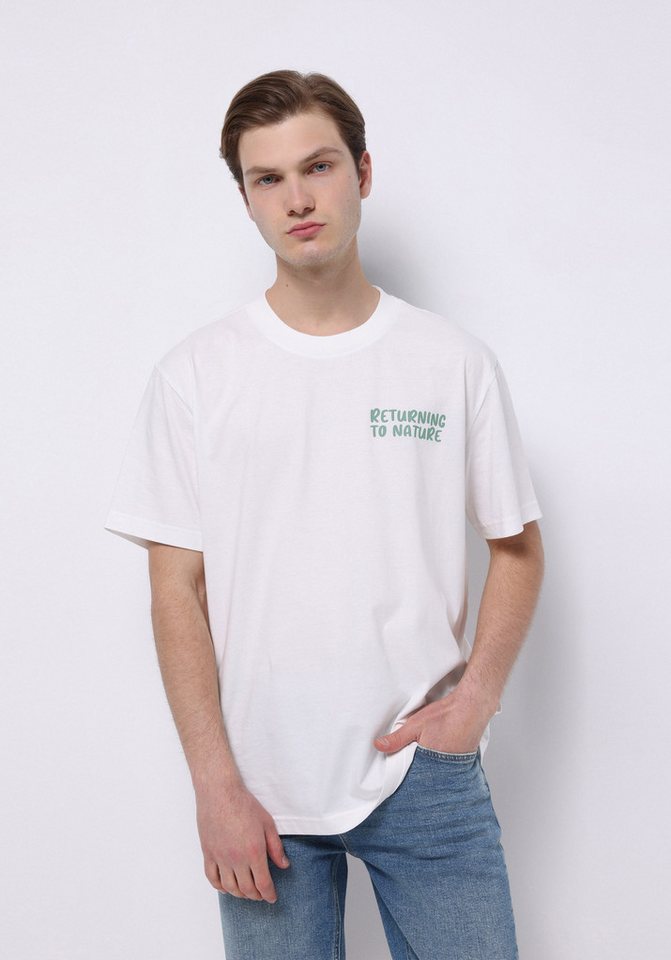 Colins T-Shirt Colins Comfort Fit Rundhalsausschnitt Plain Herren Weiß Kurzarm T-Shir von Colins