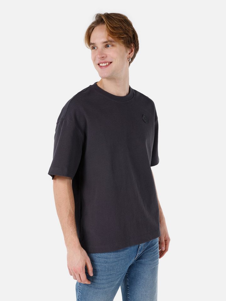 Colins T-Shirt Colins Oversize Fit Rundhalsausschnitt Einfarbiges Herren Kurzarm-T-Sh von Colins
