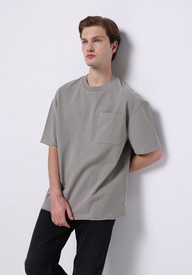 Colins T-Shirt Colins Oversize Fit Rundhalsausschnitt Einfarbiges Herren Kurzarm-T-Sh von Colins