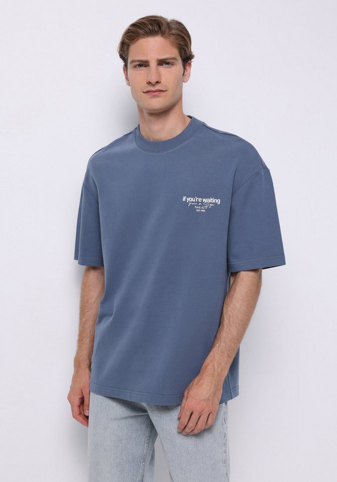 Colins T-Shirt Colins Oversize Fit Rundhalsausschnitt Einfarbiges Herren Kurzarm-T-Sh von Colins