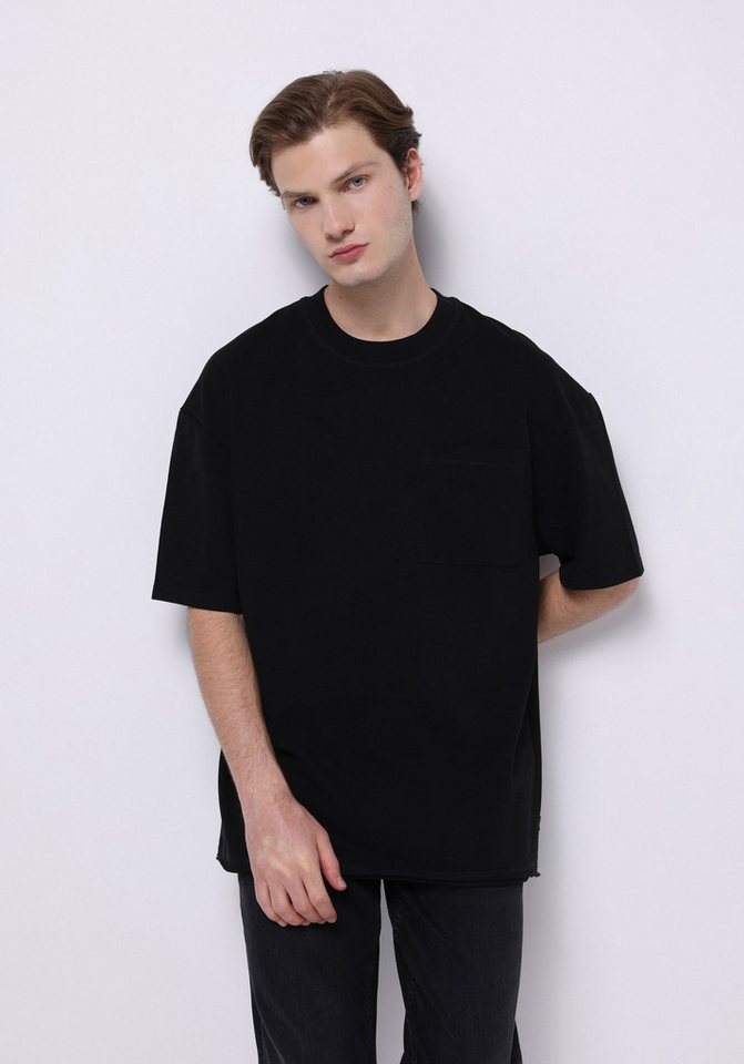 Colins T-Shirt Colins Oversize Fit Rundhalsausschnitt Einfarbiges Herren Kurzarm-T-Sh von Colins