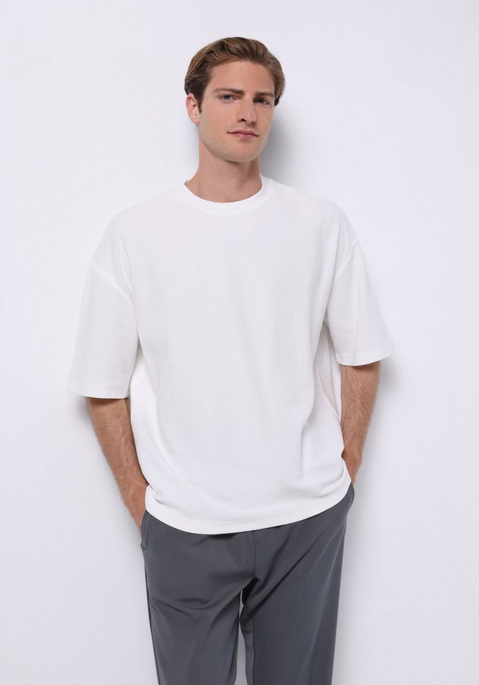 Colins T-Shirt Colins Oversize Fit Rundhalsausschnitt Einfarbiges Herren Kurzarm-T-Sh von Colins