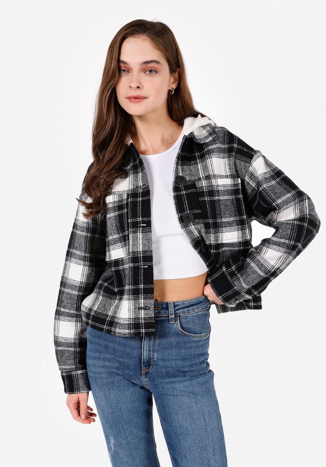 Colins T-Shirt Colins Regular Fit Damen Langarmshirt mit Kapuze von Colins