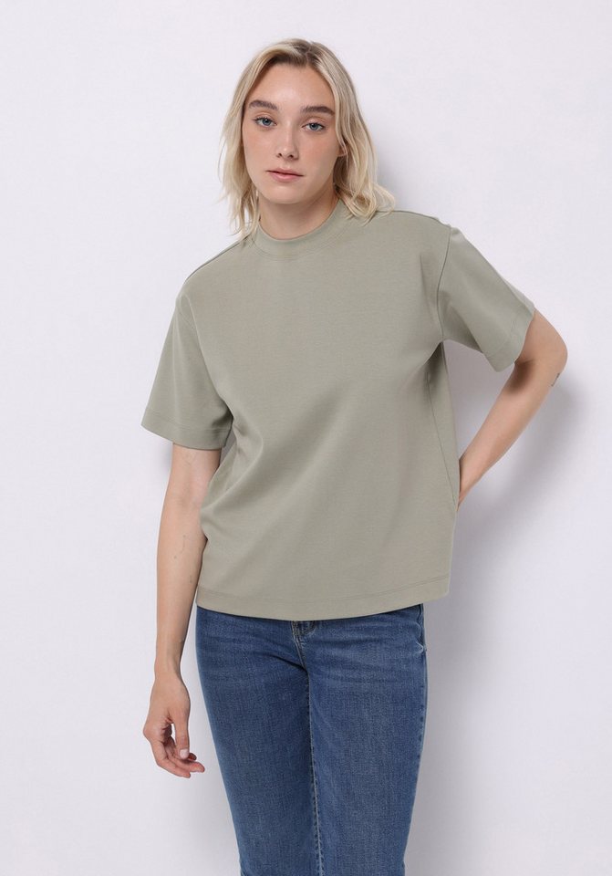 Colins T-Shirt Colins Regular Fit Rundhals Unifarbenes Kurzarm-T-Shirt für Damen von Colins