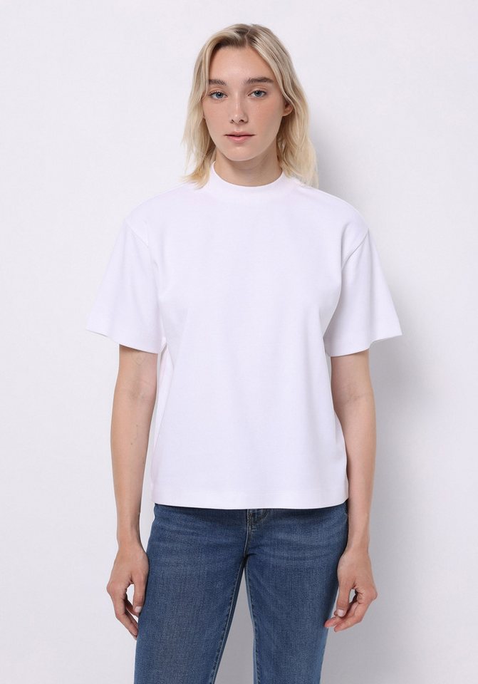 Colins T-Shirt Colins Regular Fit Rundhals Unifarbenes Kurzarm-T-Shirt für Damen von Colins