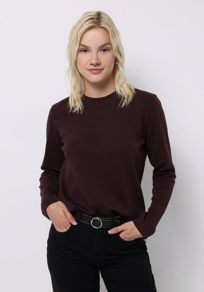 Colins T-Shirt Colins Regular Fit Rundhals Unifarbenes Langarm-T-Shirt für Damen von Colins