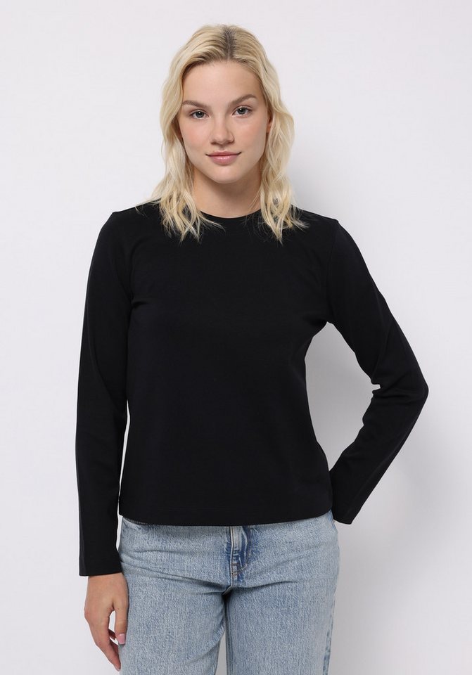 Colins T-Shirt Colins Regular Fit Rundhals Unifarbenes Langarm-T-Shirt für Damen von Colins