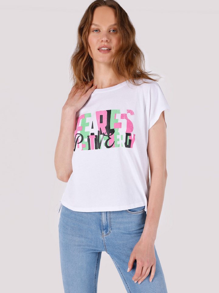 Colins T-Shirt Colins Regular Fit Rundhals bedrucktes Damen-Kurzarm-T-Shirt von Colins