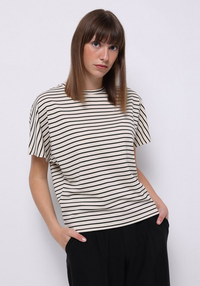 Colins T-Shirt Colins Regular Fit Rundhals gestreiftes Damen-Kurzarm-T-Shirt von Colins