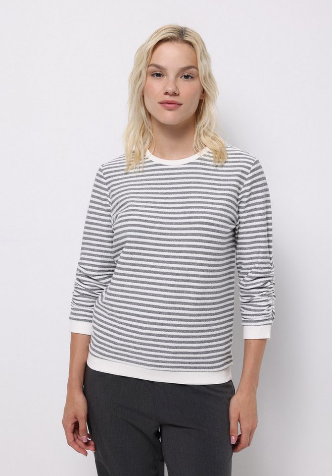 Colins T-Shirt Colins Regular Fit Rundhals gestreiftes Damen-T-Shirt mit ¾-Ärmeln von Colins