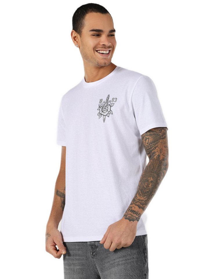 Colins T-Shirt Colins Regular Fit Rundhalsausschnitt Einfarbiges Herren Kurzarm-T-Shi von Colins