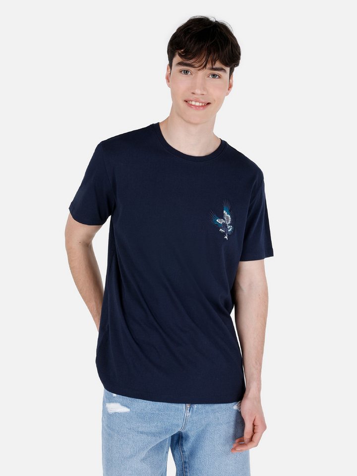 Colins T-Shirt Colins Regular Fit Rundhalsausschnitt Einfarbiges Herren Kurzarm-T-Shi von Colins