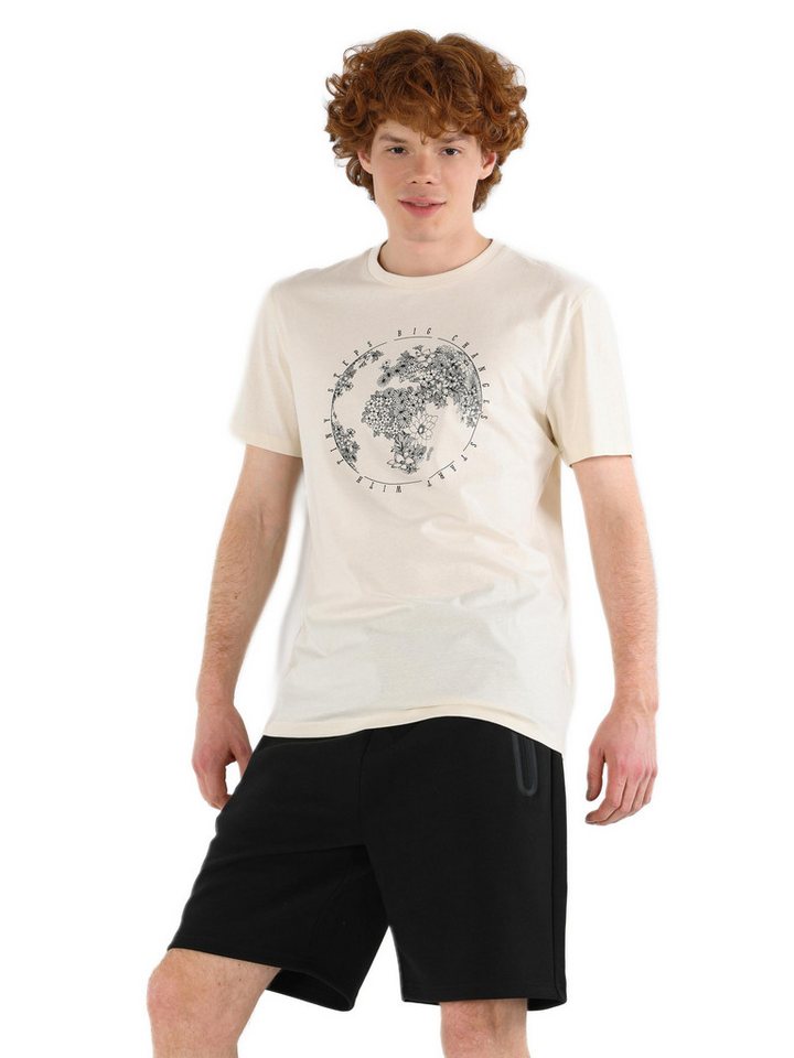 Colins T-Shirt Colins Regular Fit Rundhalsausschnitt Einfarbiges Herren Kurzarm-T-Shi von Colins