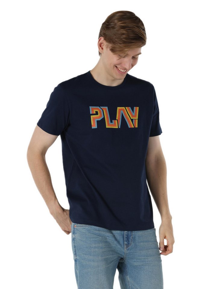 Colins T-Shirt Colins Regular Fit Rundhalsausschnitt Einfarbiges Herren Kurzarm-T-Shi von Colins