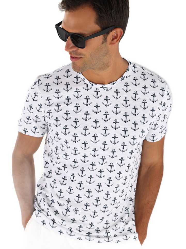 Colins T-Shirt Colins Regular Fit Rundhalsausschnitt Einfarbiges Herren Kurzarm-T-Shi von Colins