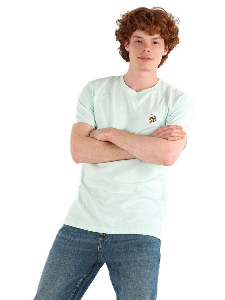 Colins T-Shirt Colins Regular Fit Rundhalsausschnitt Einfarbiges Herren Kurzarm-T-Shi von Colins