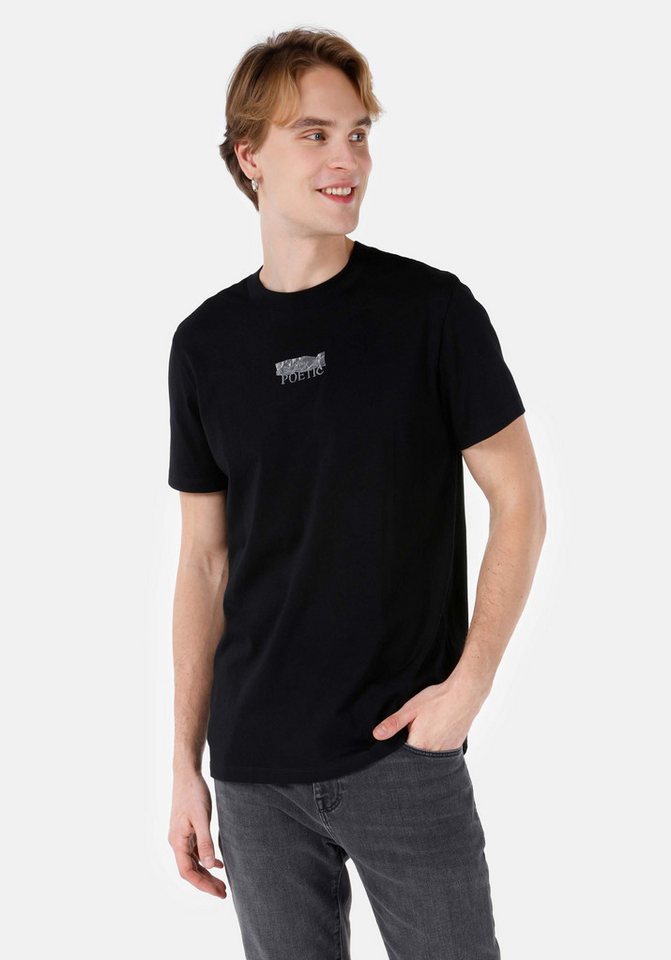 Colins T-Shirt Colins Regular Fit Rundhalsausschnitt Einfarbiges Herren Kurzarm-T-Shi von Colins