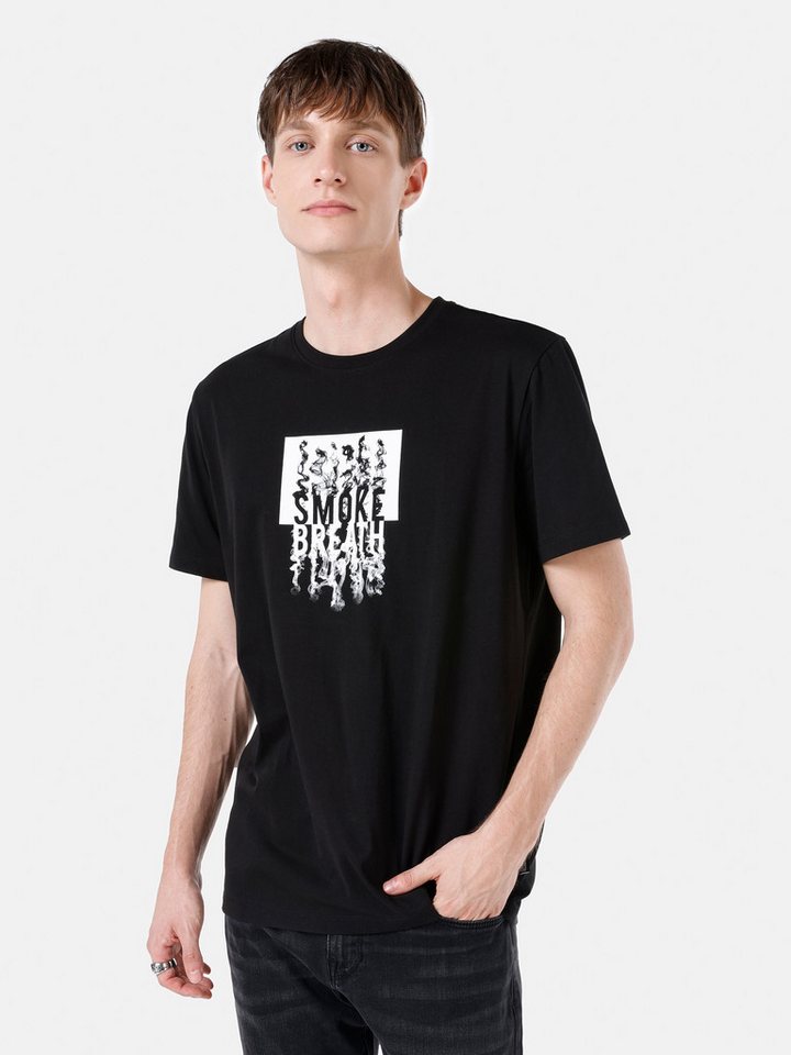 Colins T-Shirt Colins Regular Fit Rundhalsausschnitt Einfarbiges Herren Kurzarm-T-Shi von Colins