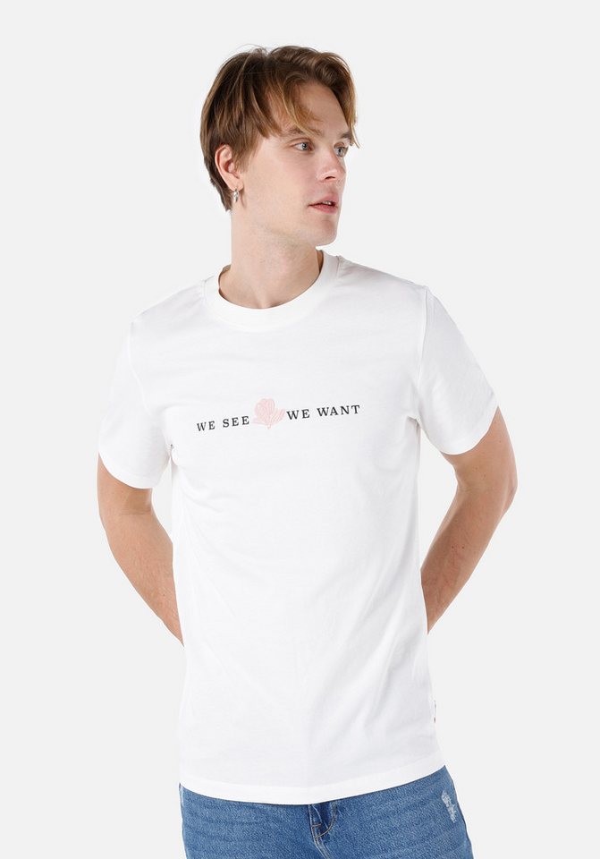 Colins T-Shirt Colins Regular Fit Rundhalsausschnitt Einfarbiges Herren Kurzarm-T-Shi von Colins