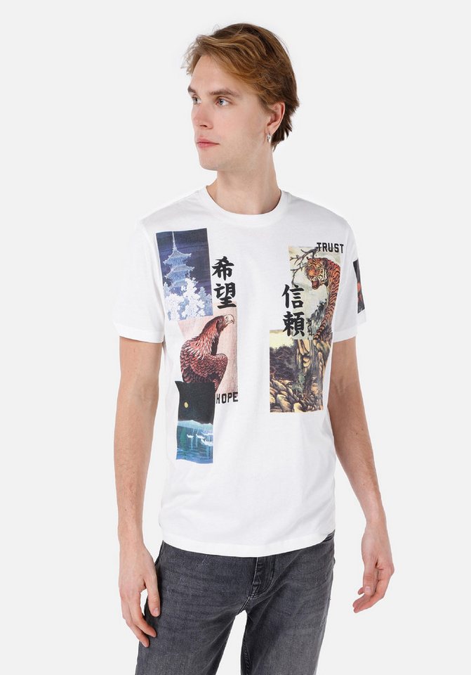 Colins T-Shirt Colins Regular Fit Rundhalsausschnitt Einfarbiges Herren Kurzarm-T-Shi von Colins