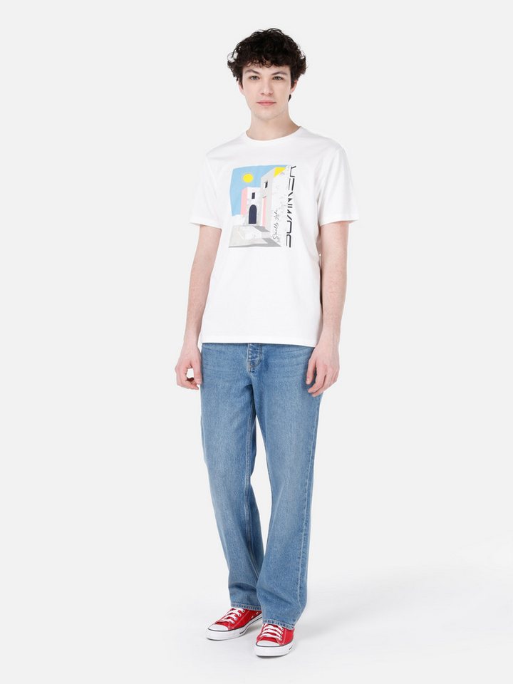 Colins T-Shirt Colins Regular Fit Rundhalsausschnitt Einfarbiges Herren Kurzarm-T-Shi von Colins