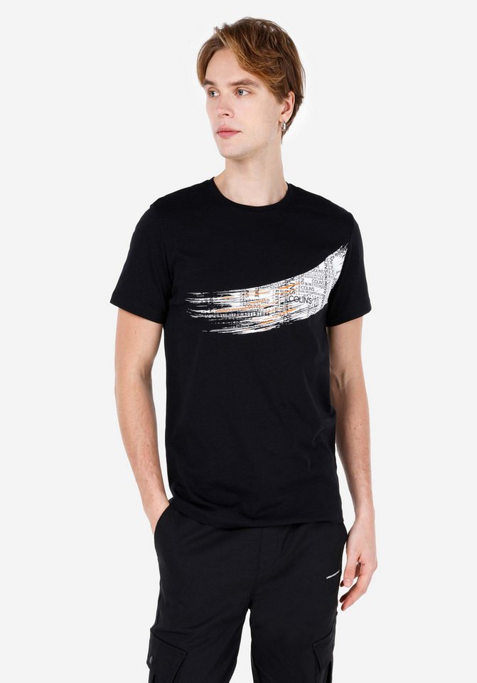 Colins T-Shirt Colins Regular Fit Rundhalsausschnitt Einfarbiges Herren Kurzarm-T-Shi von Colins