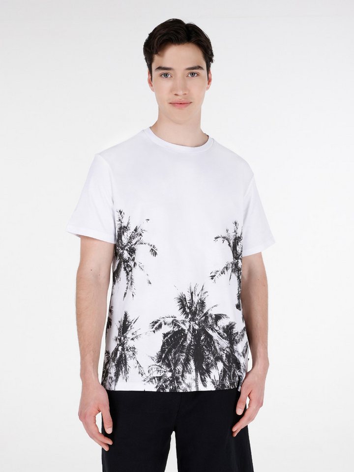 Colins T-Shirt Colins Regular Fit Rundhalsausschnitt Einfarbiges Herren Kurzarm-T-Shi von Colins