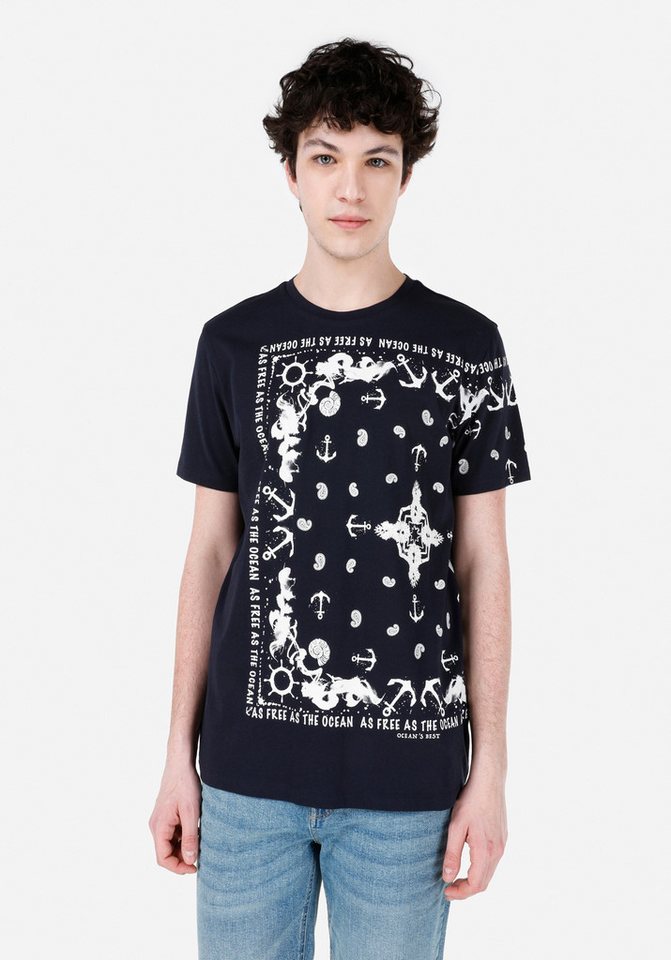 Colins T-Shirt Colins Regular Fit Rundhalsausschnitt Einfarbiges Herren Kurzarm-T-Shi von Colins