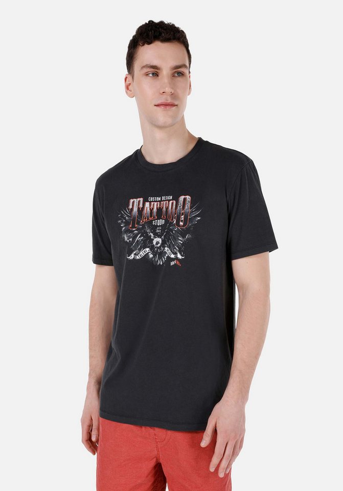 Colins T-Shirt Colins Regular Fit Rundhalsausschnitt Einfarbiges Herren Kurzarm-T-Shi von Colins