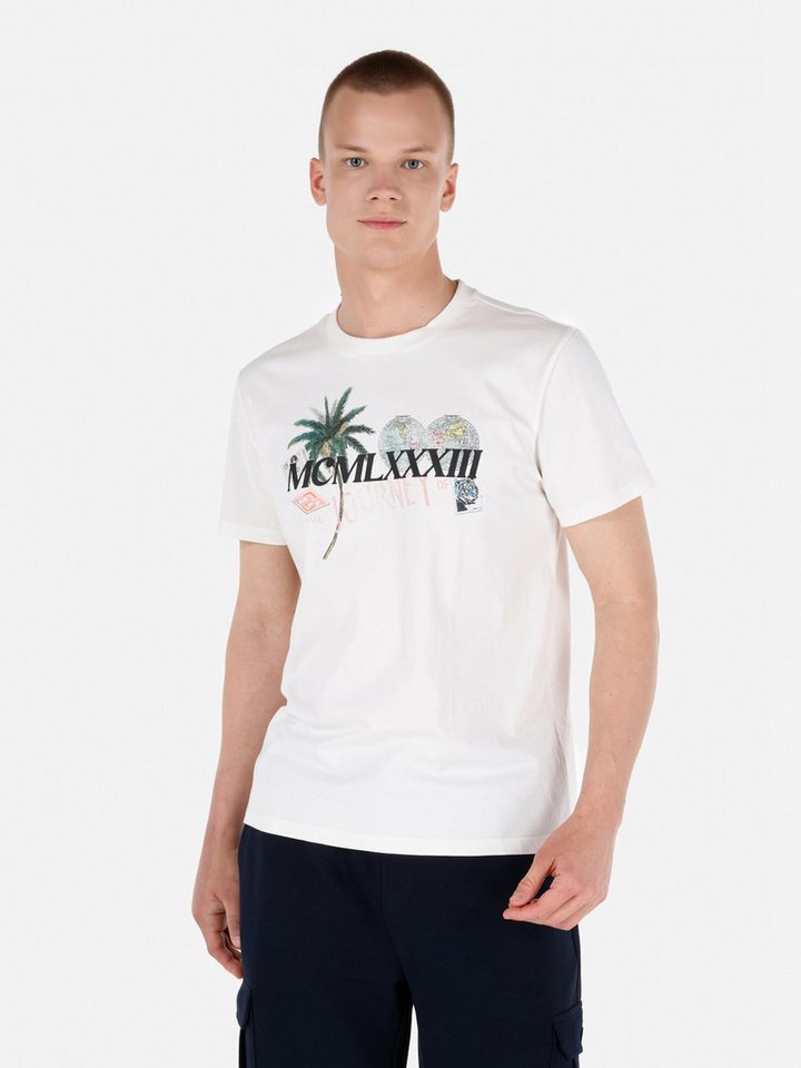 Colins T-Shirt Colins Regular Fit Rundhalsausschnitt Einfarbiges Herren Kurzarm-T-Shi von Colins