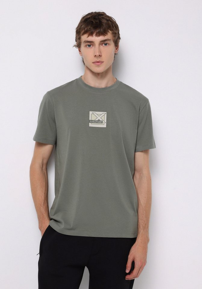 Colins T-Shirt Colins Regular Fit Rundhalsausschnitt Plain Herren Grünes Kurzarm-T-Sh von Colins