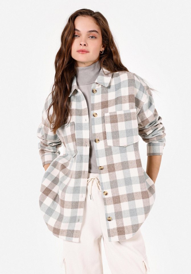 Colins T-Shirt Colins Regular Fit Shirt Neck Damen Langarmshirt von Colins